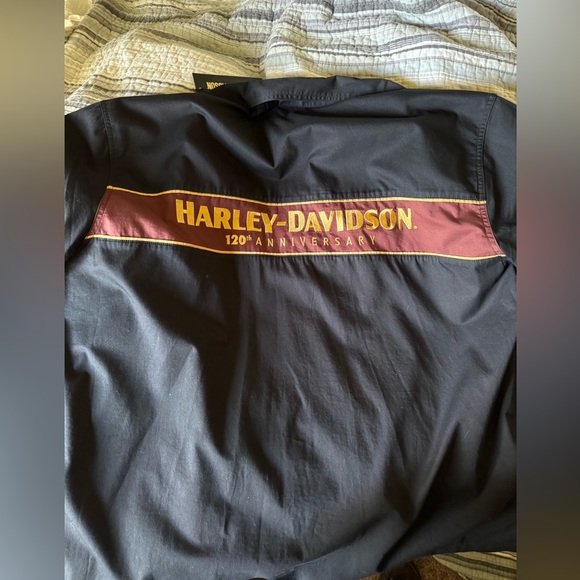 Harley-Davidson® Men's 120th Anniversary Mechanic Shirt - Black - Picture 3 of 7